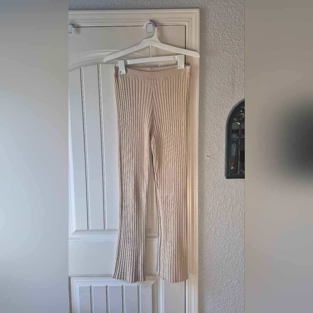 Aerie Late Night Sweater Set (Off Shoulder Long-Sleeve and Pants)